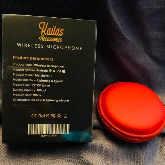 Kailas Accessories Wireless Microphone For Video Recording Streaming Podcasting - Picture 3 of 9